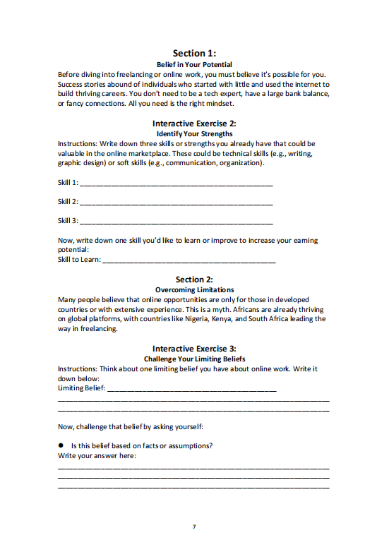 From Side Hustle to Success Workbook Only